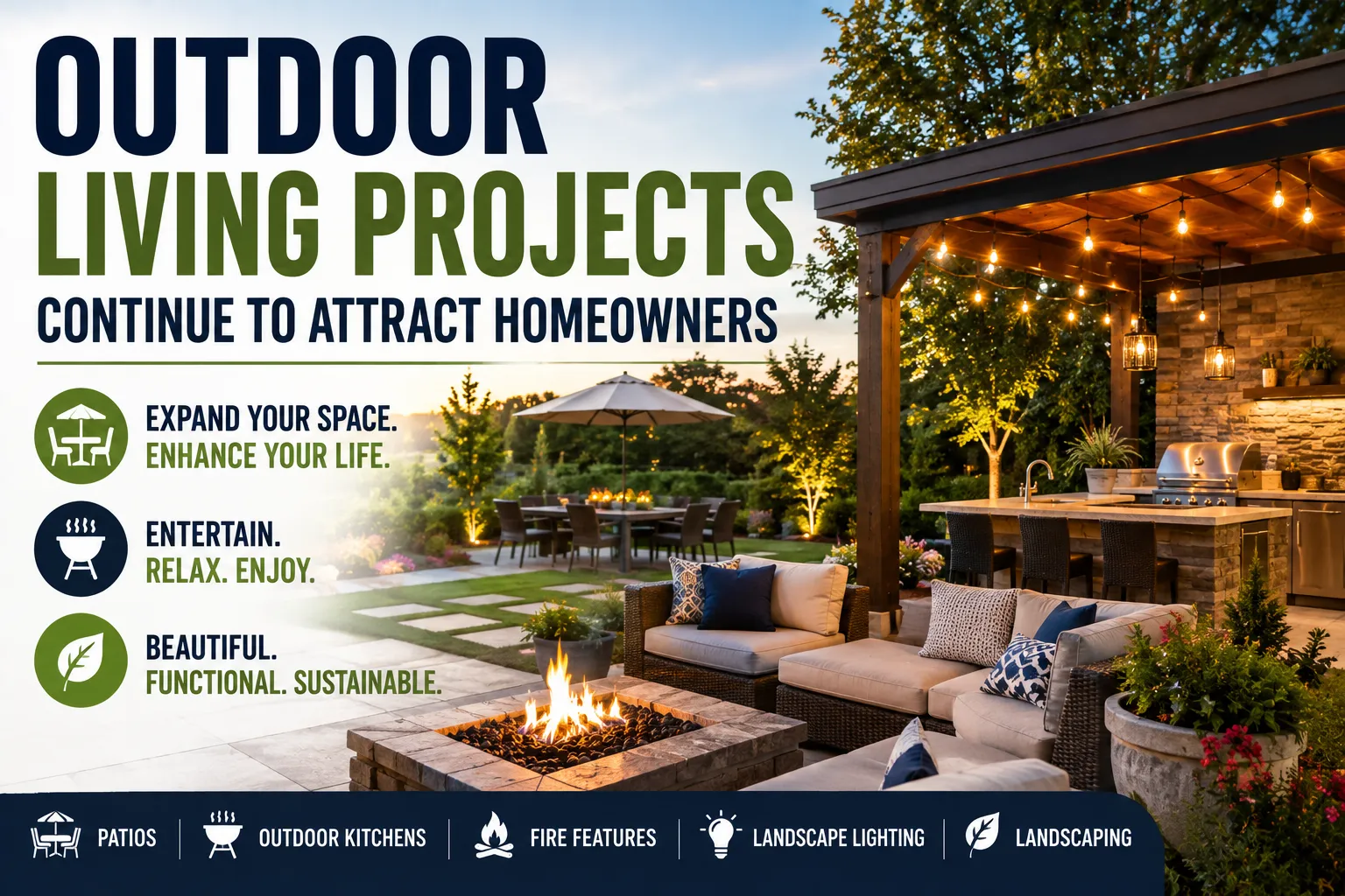 Outdoor Living Projects Continue to Attract Homeowners